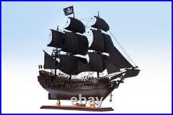 Seacraft Gallery BLACK PEARL Pirates Caribbean Handmade Wooden Model Ship 50cm