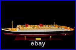 Seacraft Gallery RMS Queen Elizabeth 89cm LED Electric Lighting Wooden Model