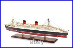 Seacraft Gallery RMS Queen Elizabeth 89cm LED Electric Lighting Wooden Model