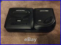 Sega Genesis and Sega CD System Model 2 Rare HTF FOR Parts Not Tested FREE SHIP