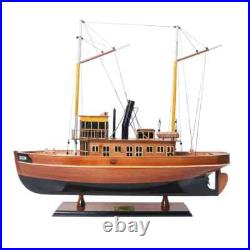Seguin Ship Model Handcrafted Assembled Wooden Boat With Stand & Name Plate