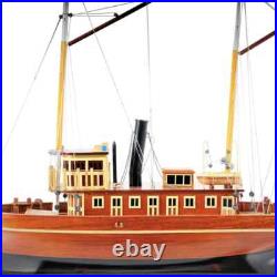 Seguin Ship Model Handcrafted Assembled Wooden Boat With Stand & Name Plate