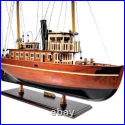 Seguin Ship Model Handcrafted Assembled Wooden Boat With Stand & Name Plate