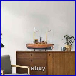 Seguin Ship Model Handcrafted Assembled Wooden Boat With Stand & Name Plate