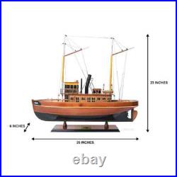 Seguin Ship Model Handcrafted Assembled Wooden Boat With Stand & Name Plate