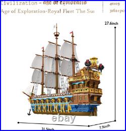 Ship Model Building Kits, Attractive Pirate Toys Building Blocks Model Ship Disp