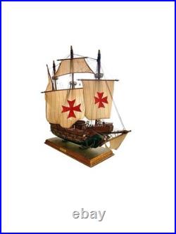 Ship Model Santa Maria Highly Detailed Vintage Nautical Office Study Decor