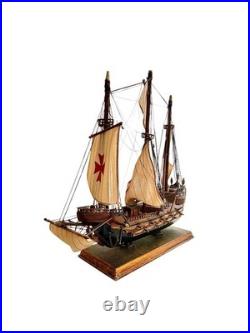 Ship Model Santa Maria Highly Detailed Vintage Nautical Office Study Decor