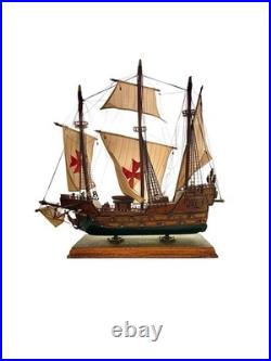 Ship Model Santa Maria Highly Detailed Vintage Nautical Office Study Decor