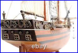 Ship Model Watercraft Traditional Antique El Cazador Black Painted Brass