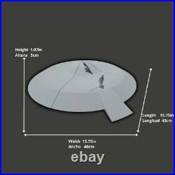 Ship (The Day the Earth Stood Still 1951) white colour model kits diy htm