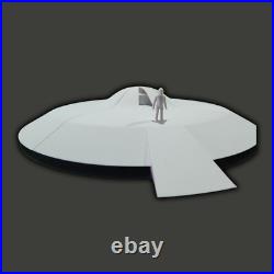 Ship (The Day the Earth Stood Still 1951) white colour model kits diy htm