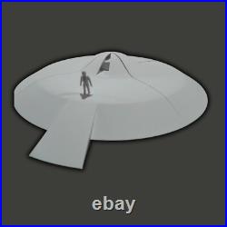 Ship (The Day the Earth Stood Still 1951) white colour model kits diy htm