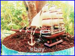 Ship wood model mini ship eco frienly hand made morden ship model