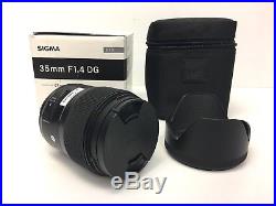 Sigma DG F/1.4 Lens For Nikon, Factory Refurbished, US Model, Free Shipping
