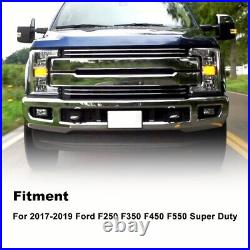 Smoke Headlights for 2017 2018 2019 Ford f250 F350 F450 F550 Super Duty Lamps