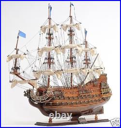 Soleil Royal Tall Ship Wooden Model 28 French Navy Warship Fully Built Boat New