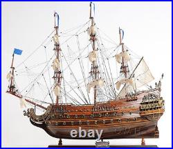 Soleil Royal Tall Ship Wooden Model 28 French Navy Warship Fully Built Boat New