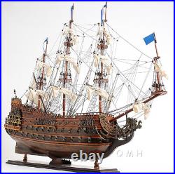 Soleil Royal Tall Ship Wooden Model 28 French Navy Warship Fully Built Boat New