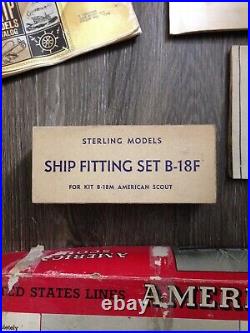 Sterling Models B-18f Ship Fitting Set For American Scout B-18m Model Ship Kit