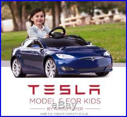 TESLA MODEL S for KIDS by Radio Flyer NEW In Hand Blue Ships NOW