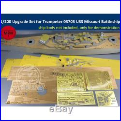TMW 1/200 Upgrade Set for Trumpeter 03705 USS Missouri Battleship Model
