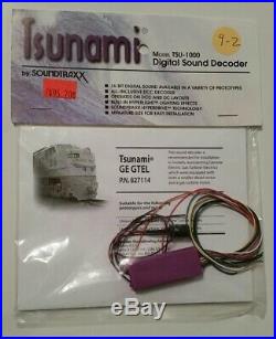 TSUNAMI SOUNDTRAXX 827114 DECODER for GE GTEL, Model TSU-1000 FREE SHIP 9-2