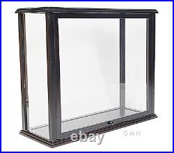 Table Top Display Case 36 Opening Front Wood Medium Tall Ship Sailboat Models