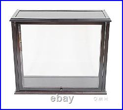 Table Top Display Case 36 Opening Front Wood Medium Tall Ship Sailboat Models