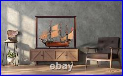 Table Top Display Case For 36-38 Tall Ship Models Comes With Plexiglass Panels