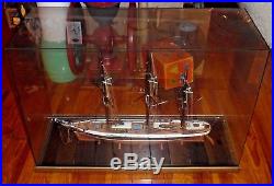 Tabletop Glass Display Case 36 x 15 & 25 Tall Great For Ship Model
