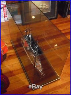 Tabletop Glass Display Case 36 x 15 & 25 Tall Great For Ship Model