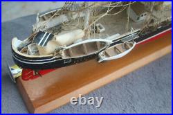 Tall Sailing Ship Model Kearsarge 22 plus old AS IS for repair estate gift OS