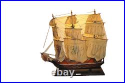 Tall Ship Model 29 Wooden Fully Built Spanish Galleon Great Condition