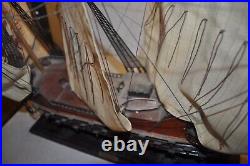 Tall Ship Model 29 Wooden Fully Built Spanish Galleon Great Condition