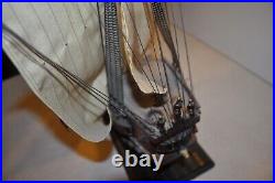 Tall Ship Model 29 Wooden Fully Built Spanish Galleon Great Condition