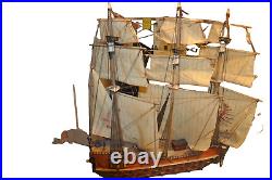 Tall Ship Model 29 Wooden Fully Built Spanish Galleon Great Condition