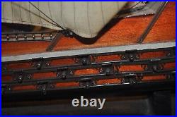 Tall Ship Model 29 Wooden Fully Built Spanish Galleon Great Condition