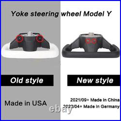 Tesla Yoke Steering Wheel for Tesla Model Y 2021-2023 Black Leather US Free ship
