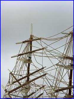 The Cutty Sark 1869 Wooden Tall China Clipper Ship Model 22 Fully Built Used