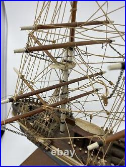 The Cutty Sark 1869 Wooden Tall China Clipper Ship Model 22 Fully Built Used