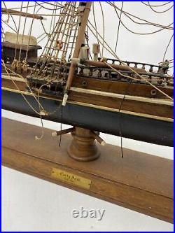 The Cutty Sark 1869 Wooden Tall China Clipper Ship Model 22 Fully Built Used