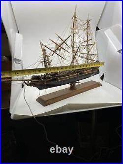 The Cutty Sark 1869 Wooden Tall China Clipper Ship Model 22 Fully Built Used