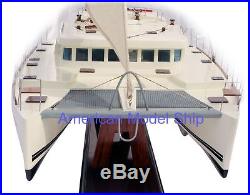 The Lagoon 500 Handmade Wooden Model Ship Luxurious Designed For Ocean Cruises