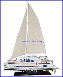 The Lagoon 500 Handmade Wooden Model Ship Luxurious Designed For Ocean Cruises