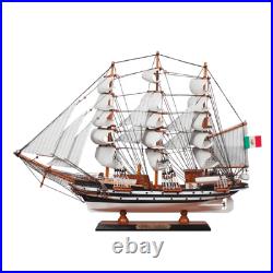 The Most Beautiful Ship AMERIGO VESPUCCI Wooden Model Ship Ready for Display