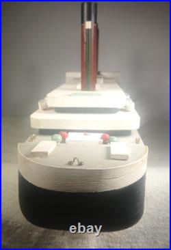 Titanic Homemade 24 Wooden Ship Model Vintage