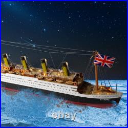 Titanic Painted Ship Model Wooden Handicraft Fully Assembled Home Decoration 23