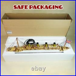 Titanic Painted Ship Model Wooden Handicraft Fully Assembled Home Decoration 23
