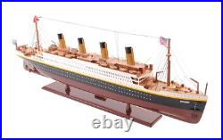 Titanic Painted Ship Model Wooden Handicraft Fully Assembled Small Titanic Painted Ship Model Wooden Handicraft Fully Assembled Small